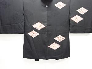 重ね菱に梅笹模様一つ紋羽織